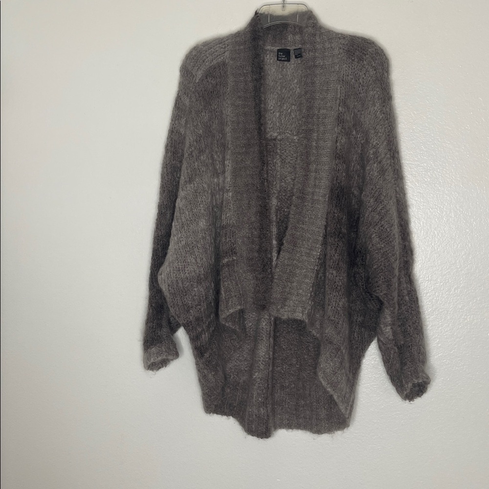 Eileen Fisher Mohair Wool Blend Oversized Cocoon Open Cardigan Size Xs